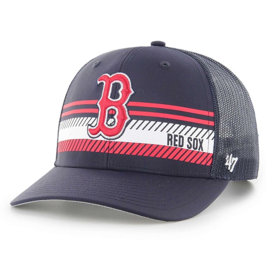 Team * | Men'S Boston Red Sox '47 Blue Cumberland Trucker Snapback Adjustable Hat