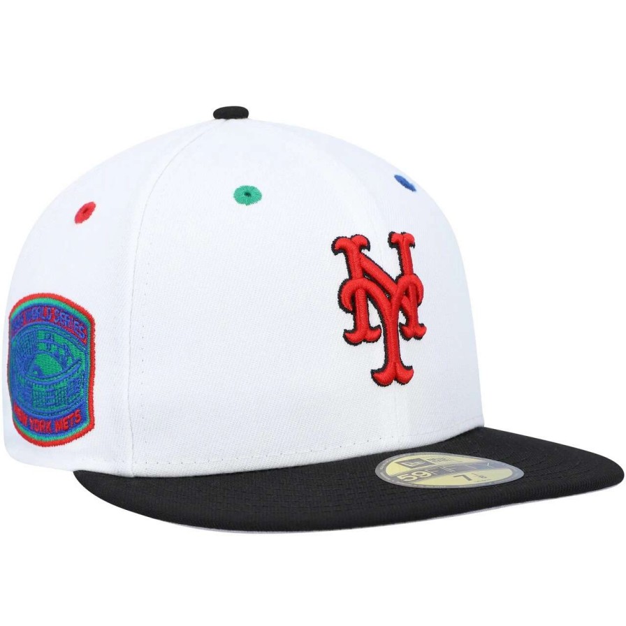 Team * | Men'S New York Mets New Era White/Black 1969 World Series Primary Eye 59Fifty Fitted Hat