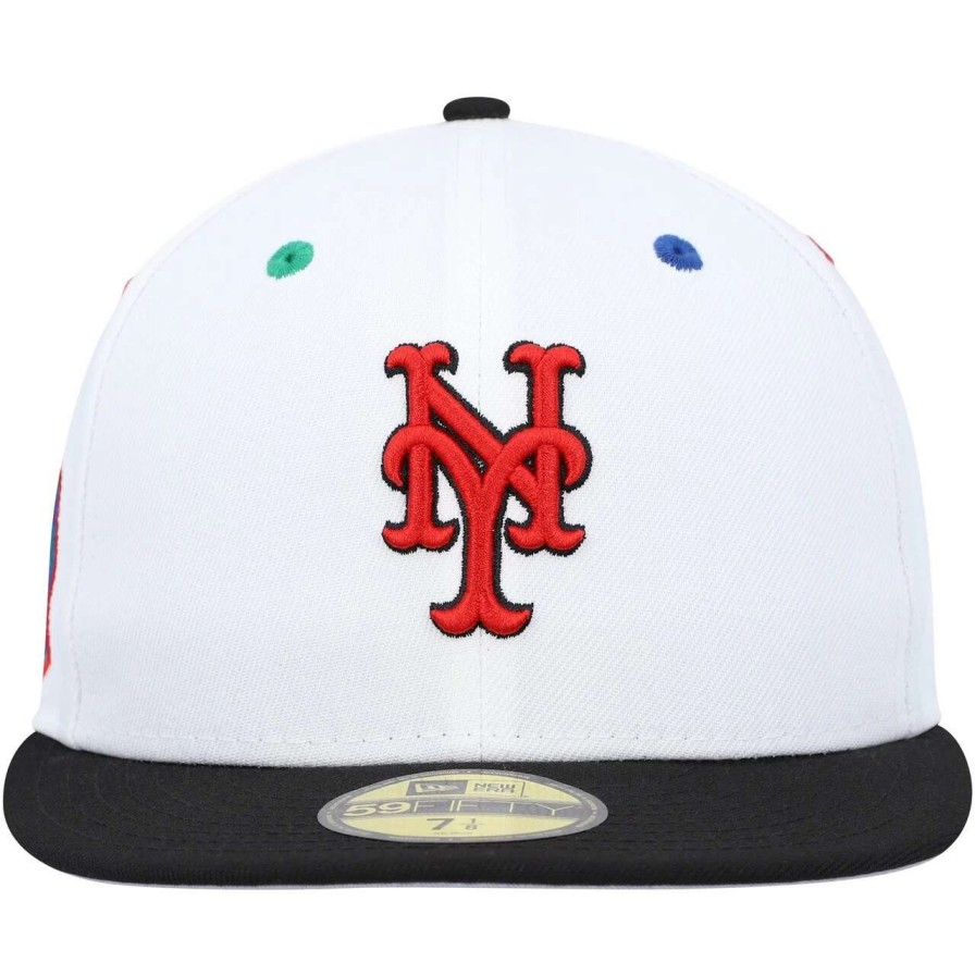 Team * | Men'S New York Mets New Era White/Black 1969 World Series Primary Eye 59Fifty Fitted Hat