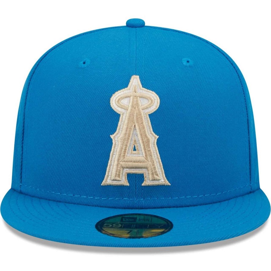 Team * | Men'S Los Angeles Angels New Era Blue Stone 2010 All-Star Game Undervisor 59Fifty Fitted Hat